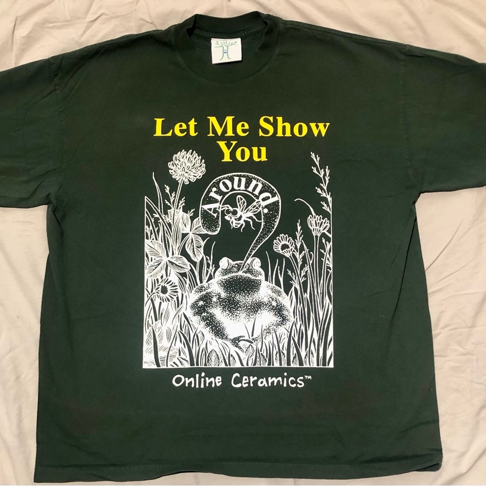 Online Ceramics T shirt Mens XL “Let me show you around”